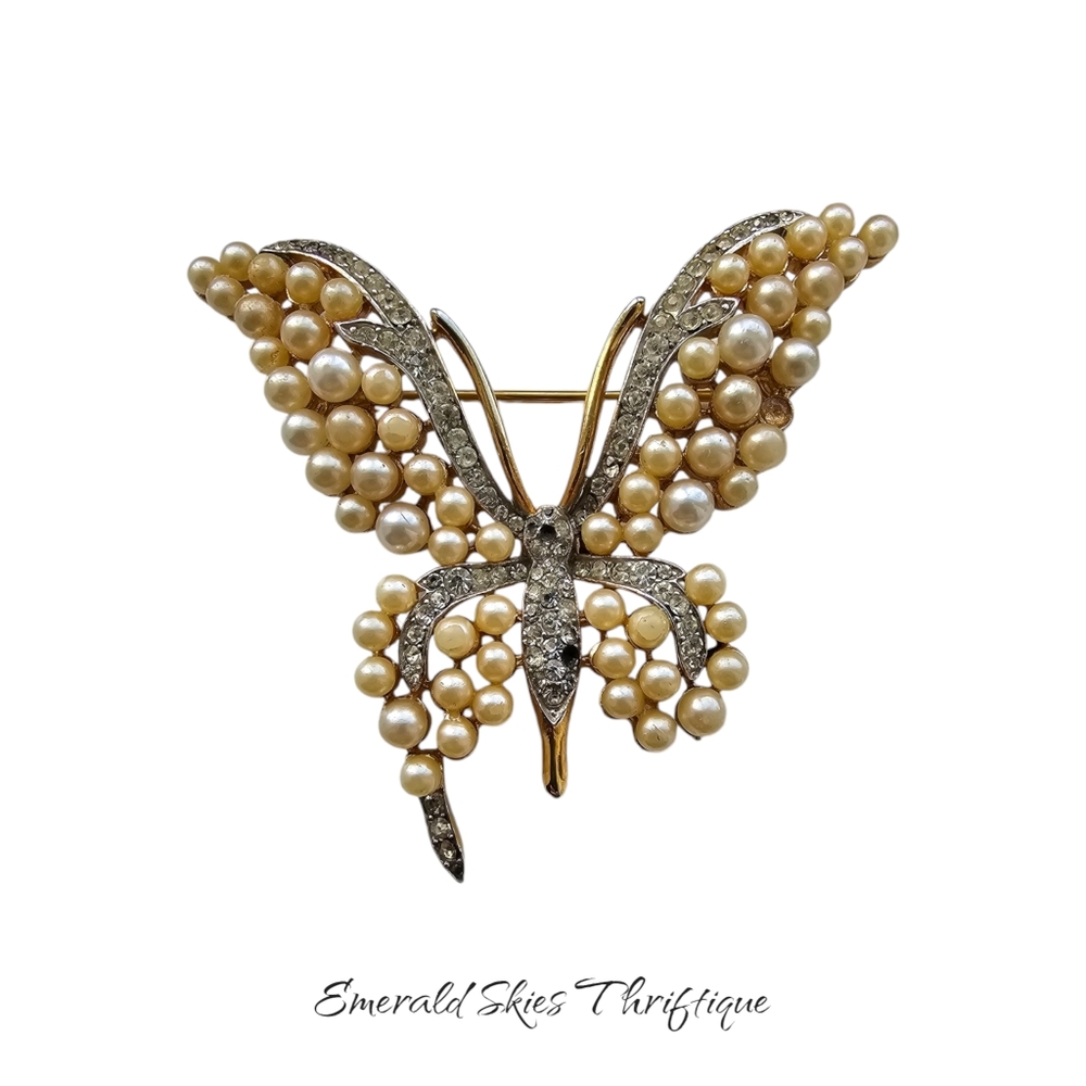 crown trifari butterfly brooch